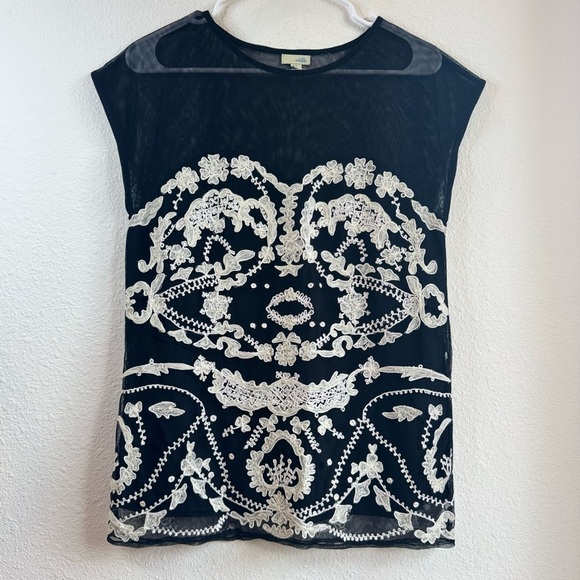 ODILLE {Anthropologie} ‘Cybele’ Embroidered Top - Picture 3 of 11